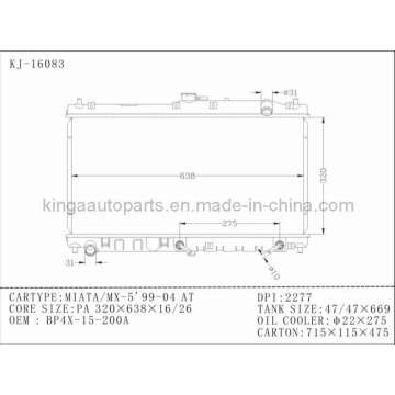 Autokühler für Mazda Miata / Mx-5 ′ 99-04 bei (KJ-16083)